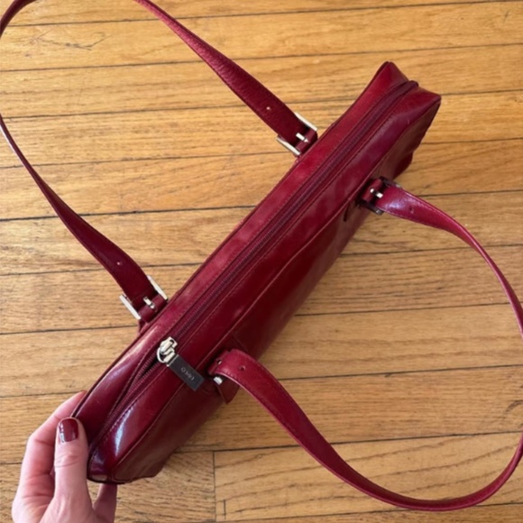 Hobo International Burgundy Vintage Y2K East West Bag - Picture 3 of 7